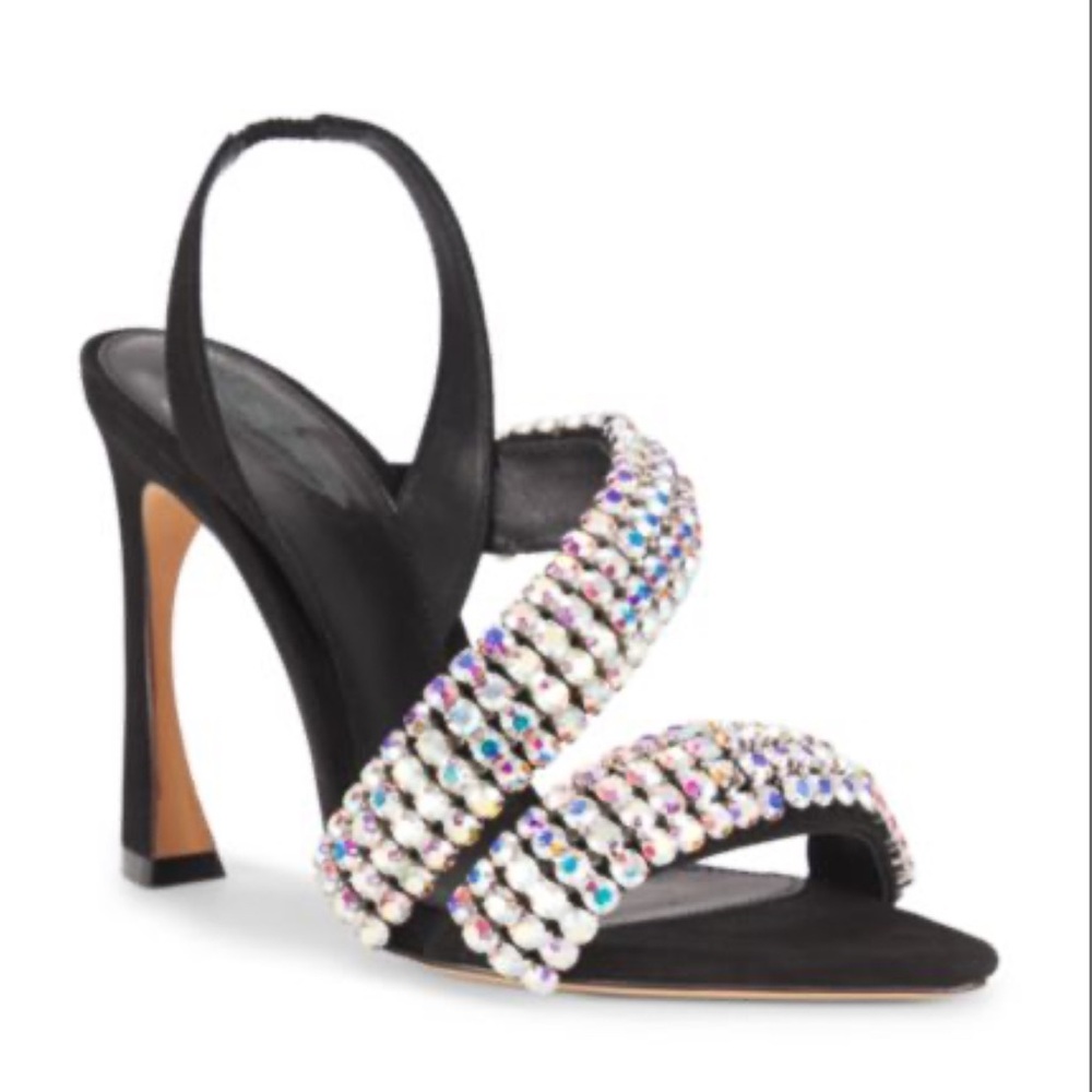Alexandre Birman Rhinestone Slingback Strappy Heeled Sandals Size: 37 💎💧💦🦋 - Picture 5 of 11